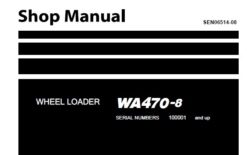 Komatsu WA470-8 Wheel Loader Service Repair Shop Manual