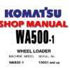 Komatsu WA500-1 Wheel Loader Service Repair Manual (S/N: 10001 and up )
