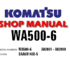 Komatsu WA500-6 Wheel Loader Service Repair Manual (S/N: A92001-A92999)