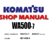 Komatsu WA500-7 Wheel Loader Service Repair Manual (S/N: A94001 and up)