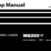 Komatsu WA500-7 Wheel Loader Service Repair Shop Manual