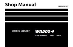 Komatsu WA500-8 Wheel Loader Service Repair Shop Manual