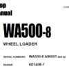Komatsu WA500-8 Wheel Loader Service Repair Shop Manual