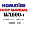 Komatsu WA600-1 Wheel Loader (WA600-1LE) Service Repair Manual (S/N: A51001 and up)