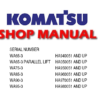Komatsu WA65-3, WA65-3 Parallel Lift, WA75-3, WA85-3, WA90-3, WA95-3 Wheel Loader Service Repair Manual