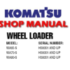 Komatsu WA65-5, WA70-5, WA80-5 Wheel Loader Service Repair Manual (SN: H50051 and up)