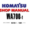 Komatsu WA700-1 Wheel Loader Service Repair Manual (S/N: 15001 and up)