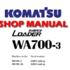 Komatsu WA700-3 , WA700-3D Avance Wheel Loader Service Repair Manual (S/N: 50001 and up)
