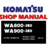 Komatsu WA800-3E0, WA900-3E0 Wheel Loader Service Repair Manual (S/N: 70001 & up,60001 and up)