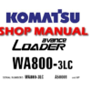 Komatsu WA800-3LC Wheel Loader Service Repair Manual (S/N: A50001 and up)
