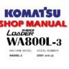 Komatsu WA800L-3 Avance Wheel Loader Service Repair Manual (S/N: 52001 and up)
