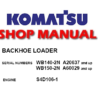 Komatsu WB140-2N, WB150-2N BACKHOE LOADER Service Repair Manual (S/N: A20637 ~, A60029 ~)