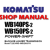Komatsu WB140PS-2 WB150PS-2 Backhoe Loader Service Repair Manual
