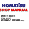 Komatsu WB150AWS-2 Backhoe Loader Service Repair Manual (S/N: 150F80001 and up)