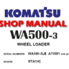 Komatsu WA500-3 Wheel Loader Service Repair Manual (S/N: A70001 and up)