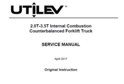 Utilev A273 & A279 (UT20-32C) 2.0T-3.5T Internal Combustion Counterbalance Forklift Truck Service Repair Manual