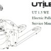Utilev A378 (UT15WE) Electric Pallet Truck Service Repair Manual