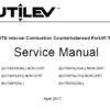 Utilev A408 & A411 (UT40-50PS) 4T-5TS Internal Combustion Counterbalance Forklift Truck Service Repair Manual